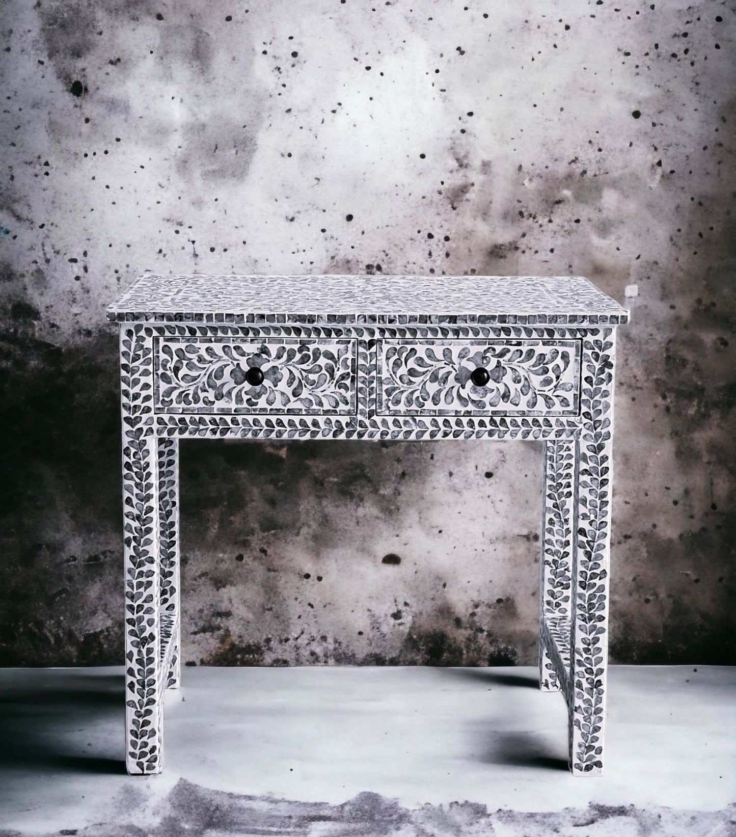 Mother of pearl Iridescent Serenade Console Table /desk - decorstore