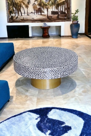 Mother of pearl Midnight Elegance Coffee Table - decorstore