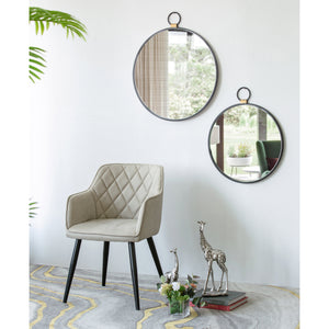 Sleek round wall mirror - decorstore