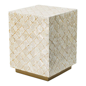 Mother of Pearl Maldives Square Stool/Table - decorstore