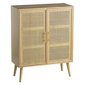 Double Door Rattan Cabinet - decorstore