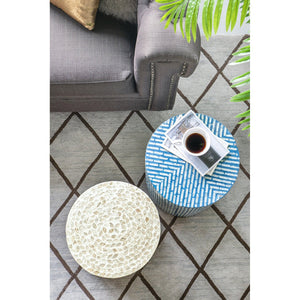 Mother of Pearl Baha Stool/Table - decorstore