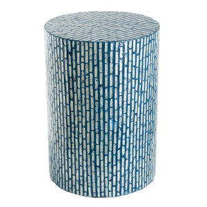 Mother of Pearl Stool Aqua - decorstore