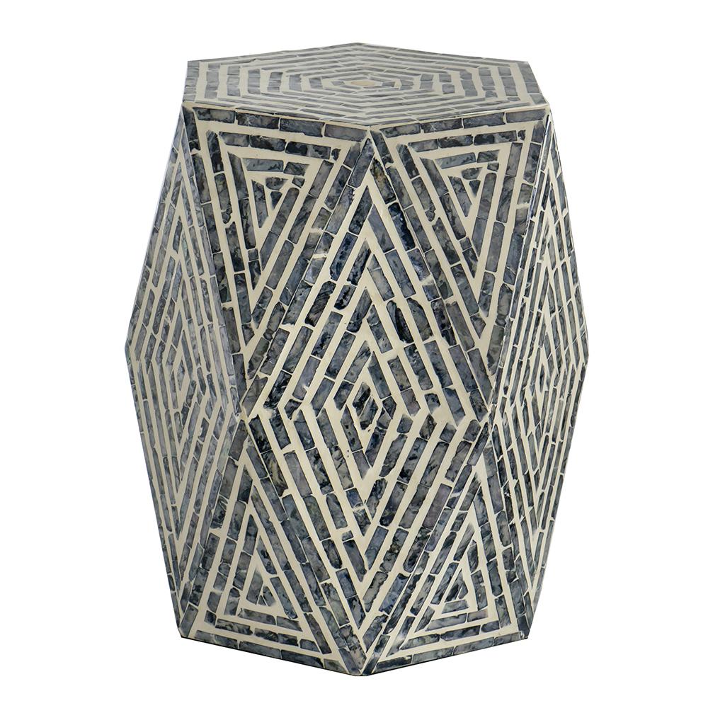 Slanted Shell Stool/Side Table - decorstore
