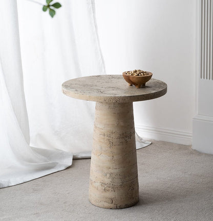 Goran Cement Round Side Table - decorstore