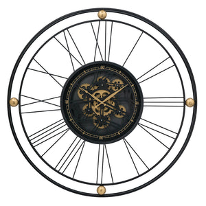 Compass wall clock with moving 3D Mechanism - decorstore