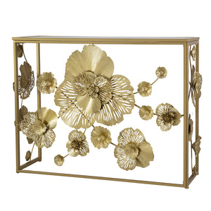 Rococo metal mirrored console - decorstore