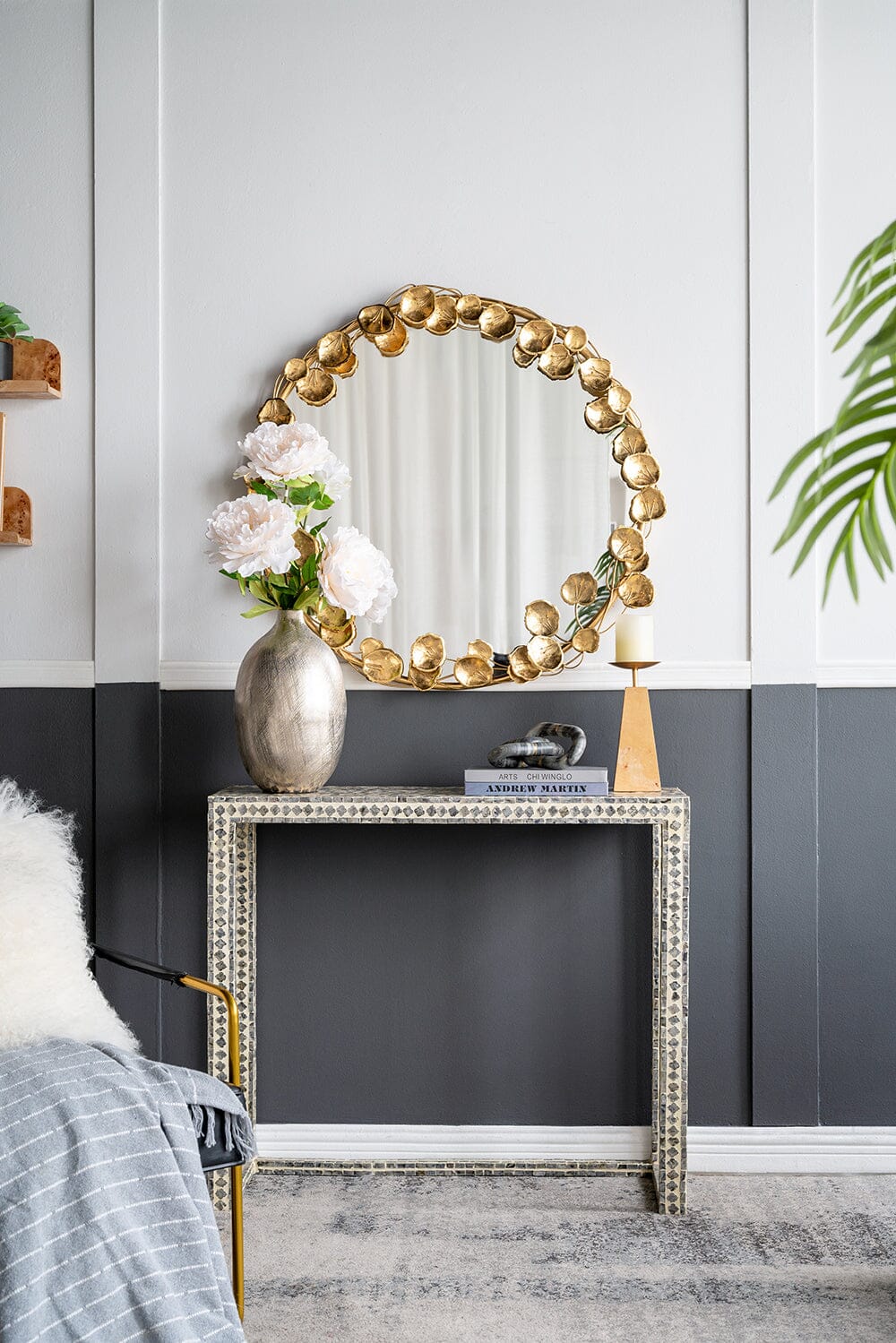 Gold Leaf Influencer Wall Mirror - decorstore