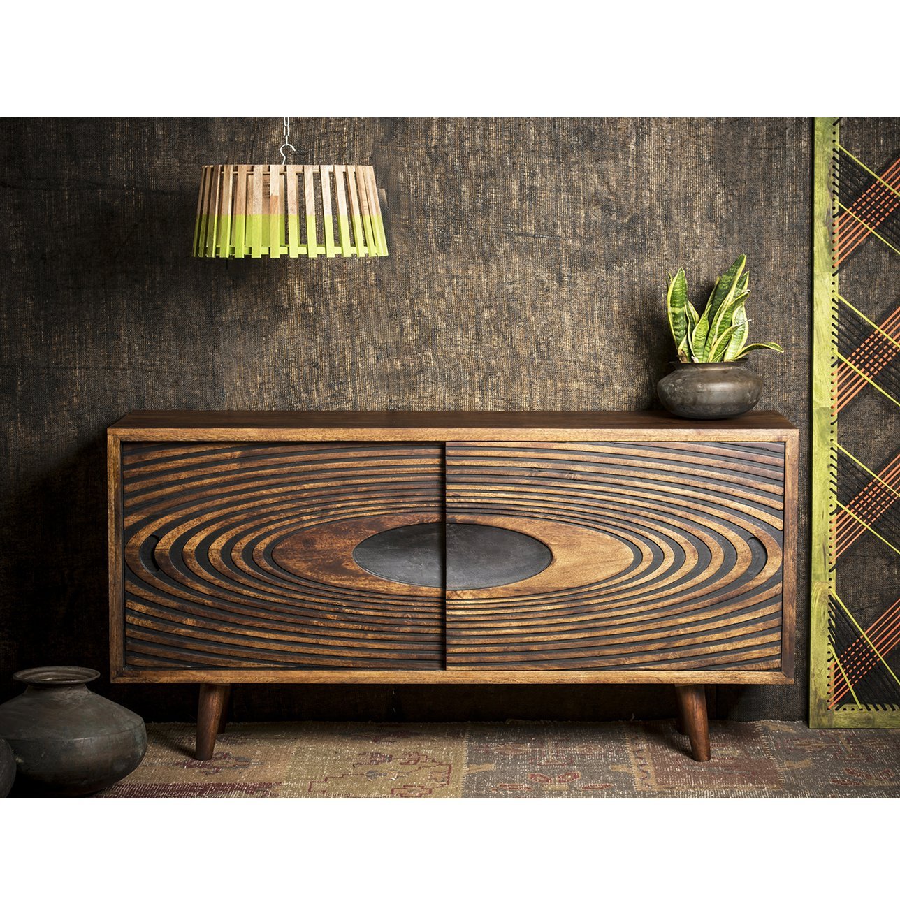 Galaxy Hand Crafted Hardwood Sideboard - decorstore