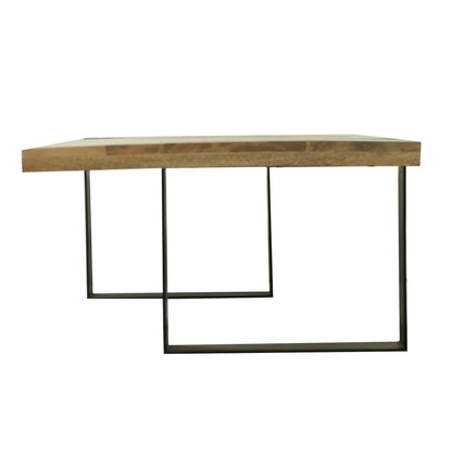 Iron Hand Crafted Hardwood Coffee Table - decorstore