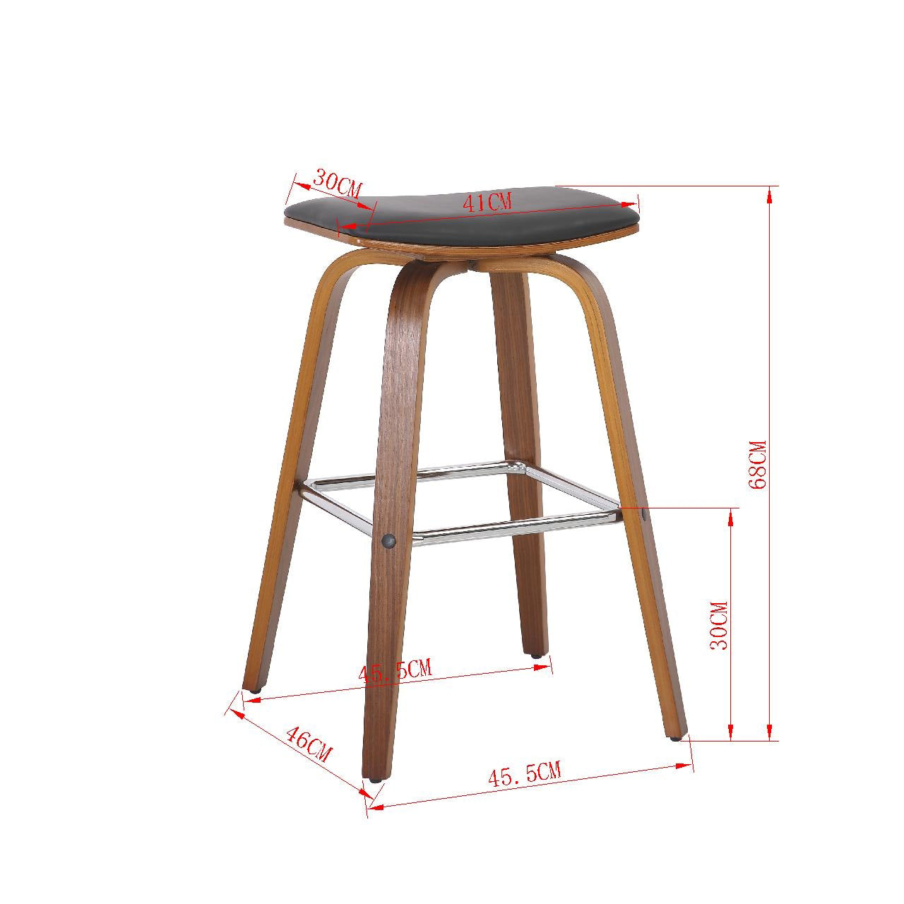 Bronze Bar Stool Black