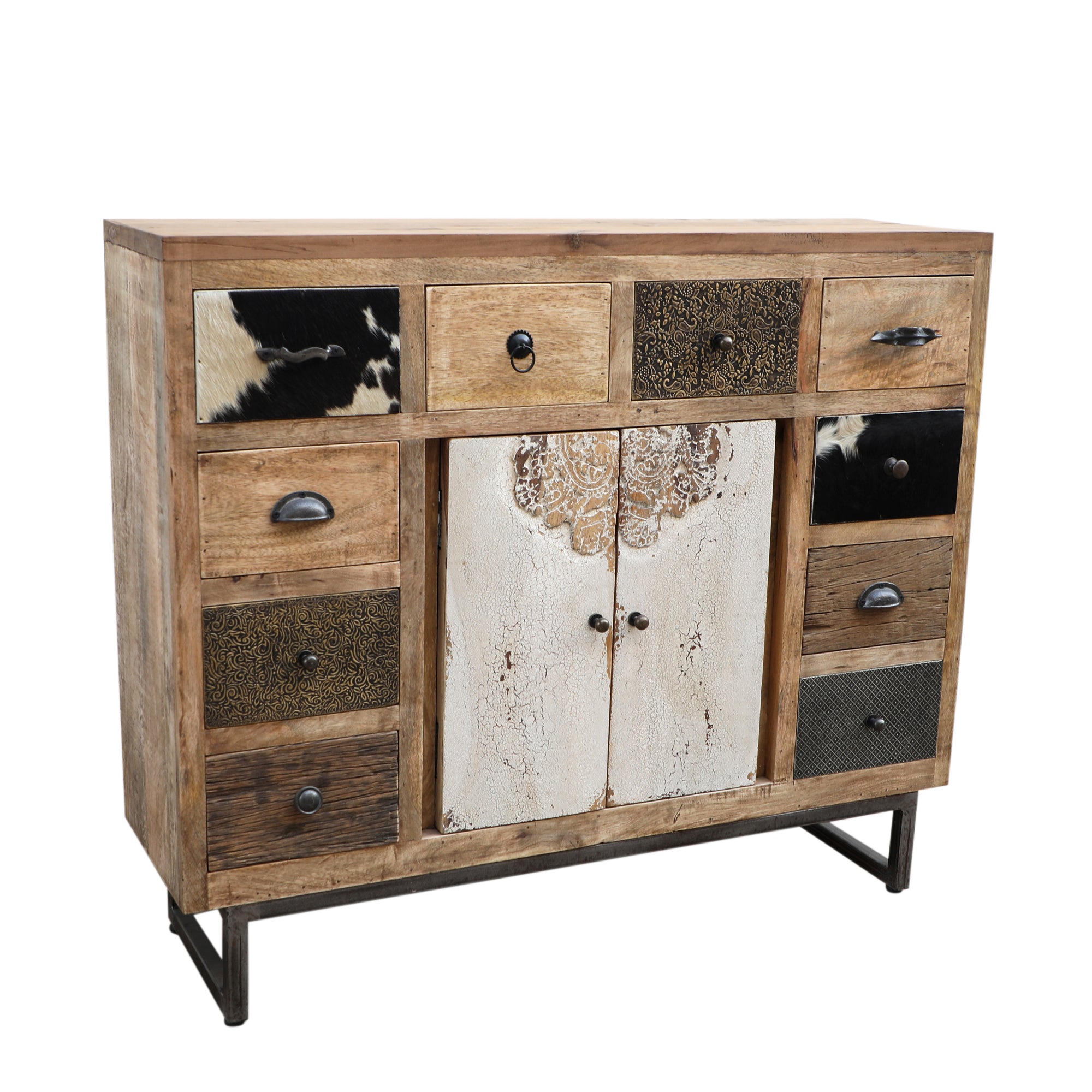 Boho Cowhide Chest Of Drawers - decorstore