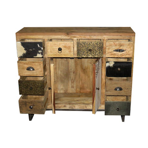 Boho Cowhide Chest Of Drawers - decorstore