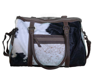 Cowhide Small Overnight Bag - decorstore