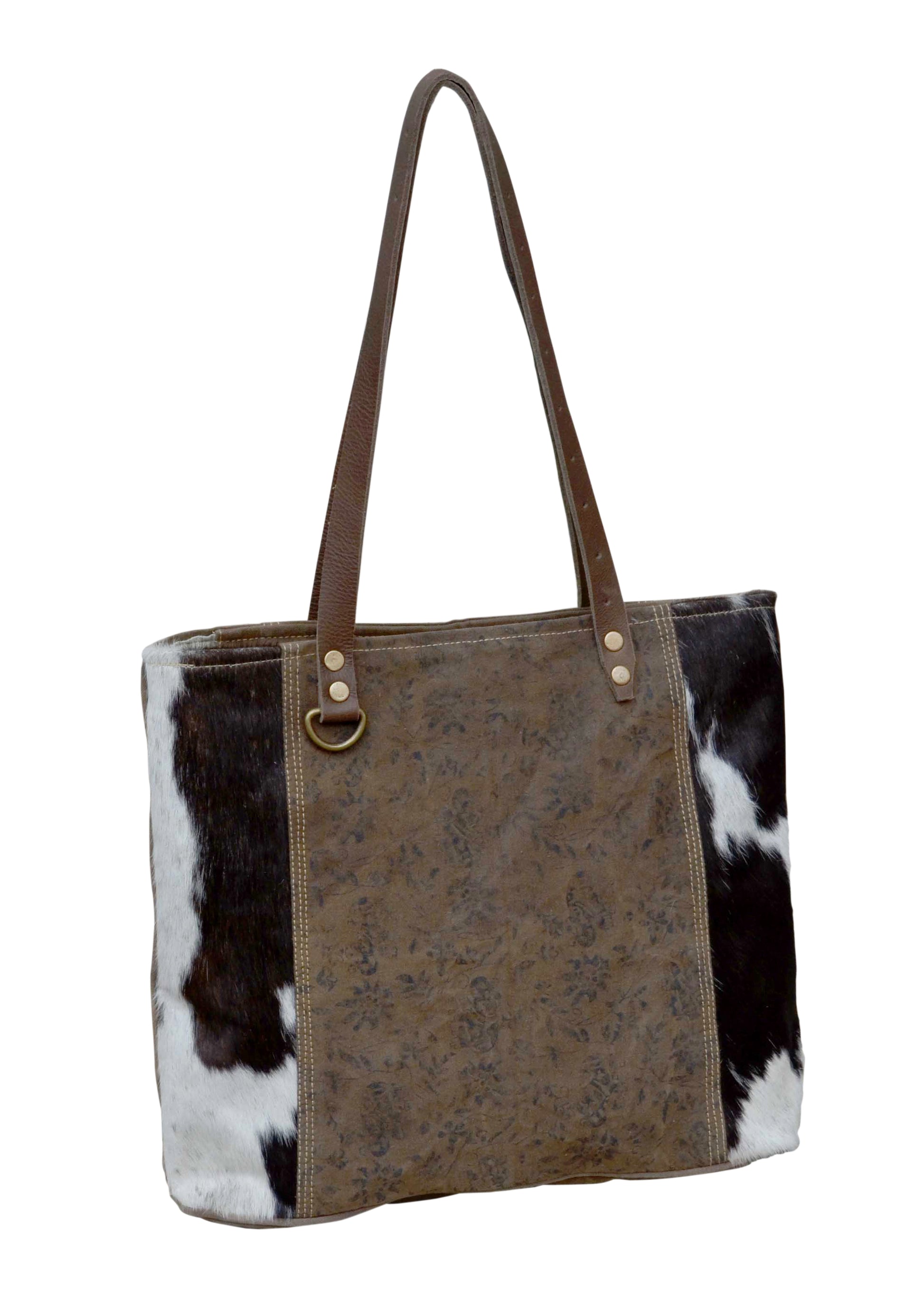 Flowery Leather Cowhide Bag - decorstore