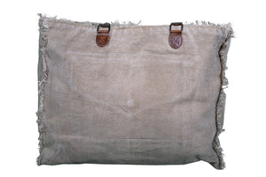 Fringed Hand Made Canvas Bag - decorstore