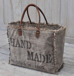 Fringed Hand Made Canvas Bag - decorstore