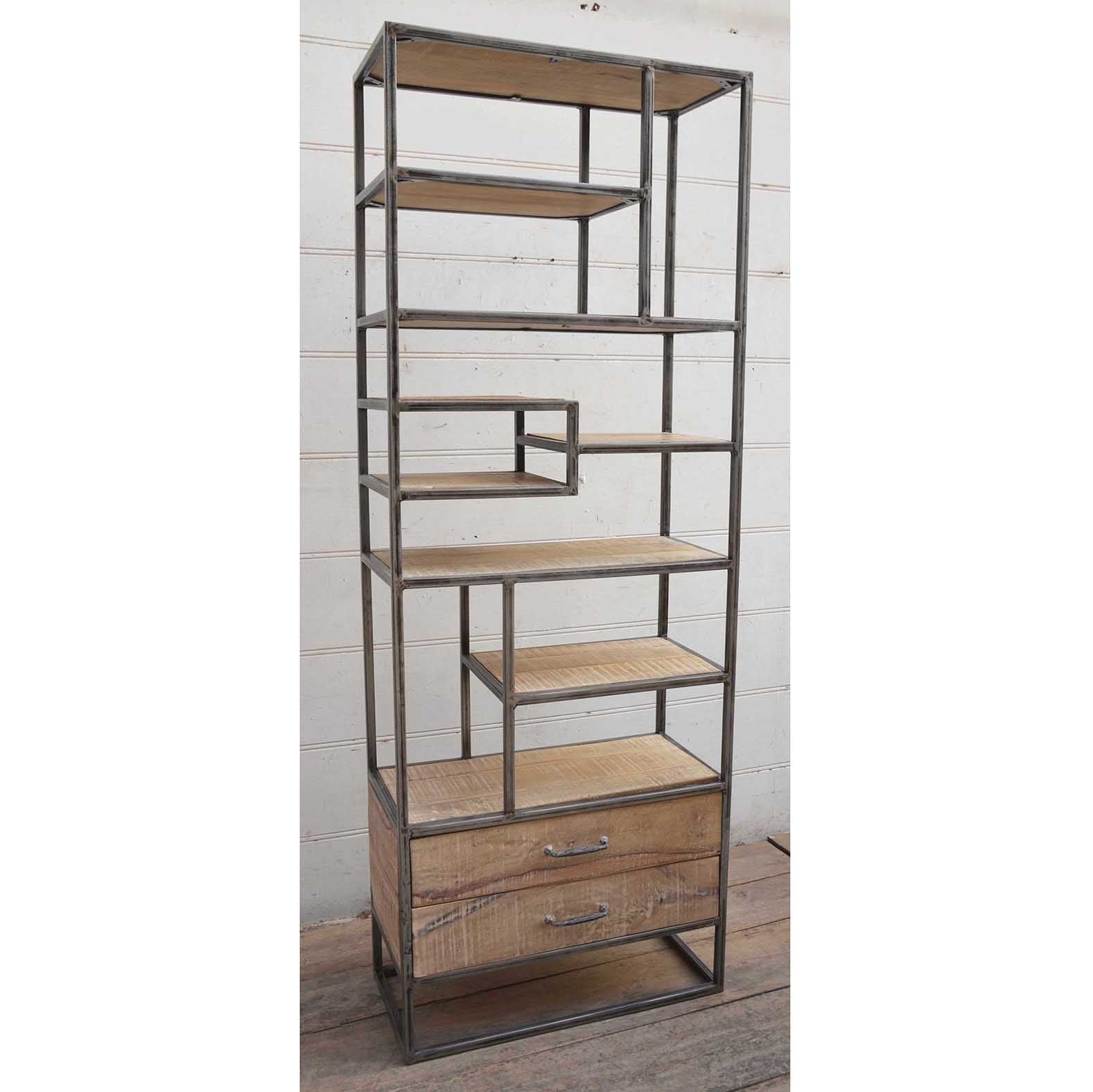 Open Shelf Iron Bookcase - decorstore