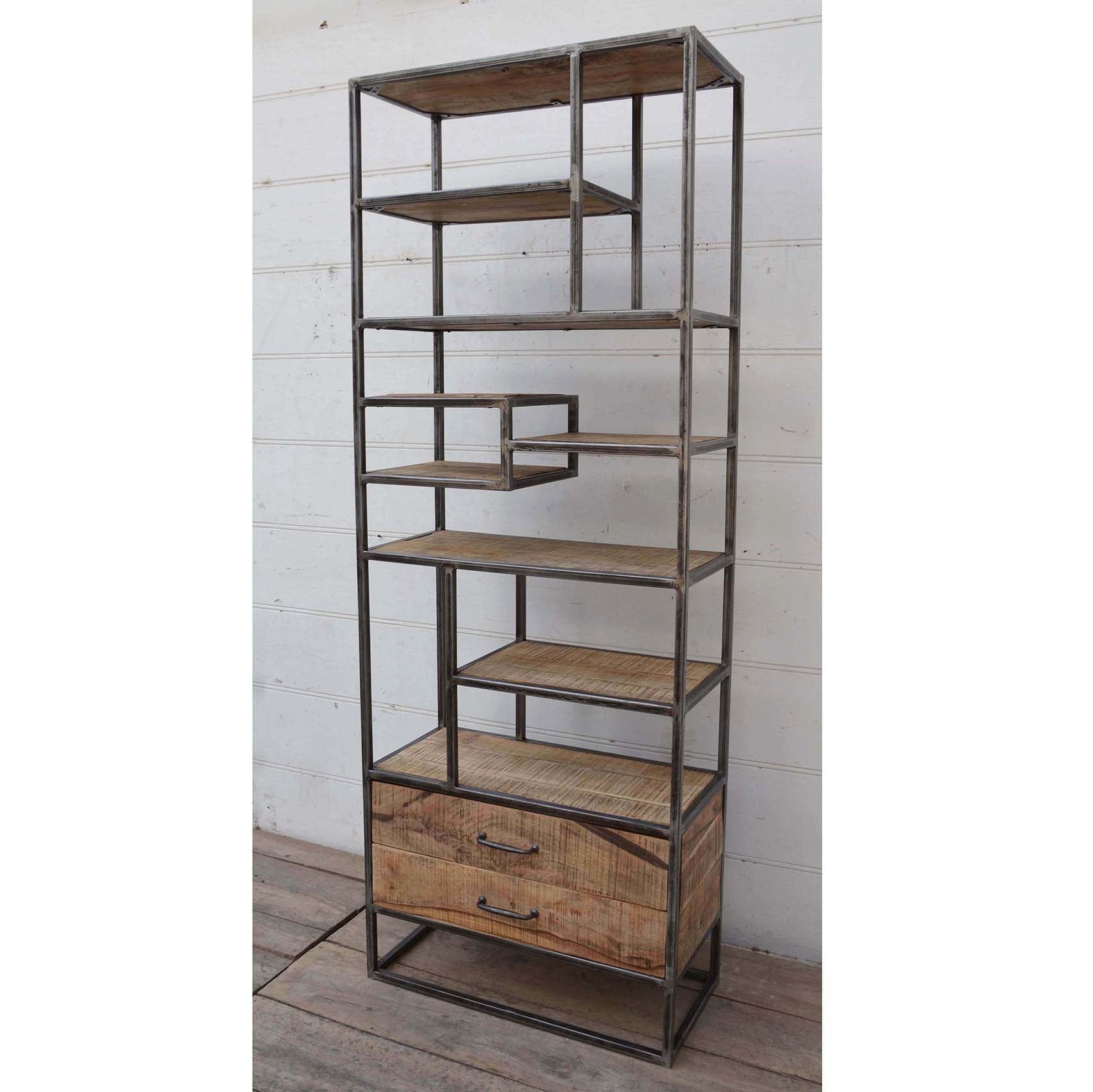 Open Shelf Iron Bookcase - decorstore