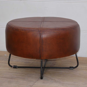 Chestnut Leather Coffee table/Ottoman - decorstore