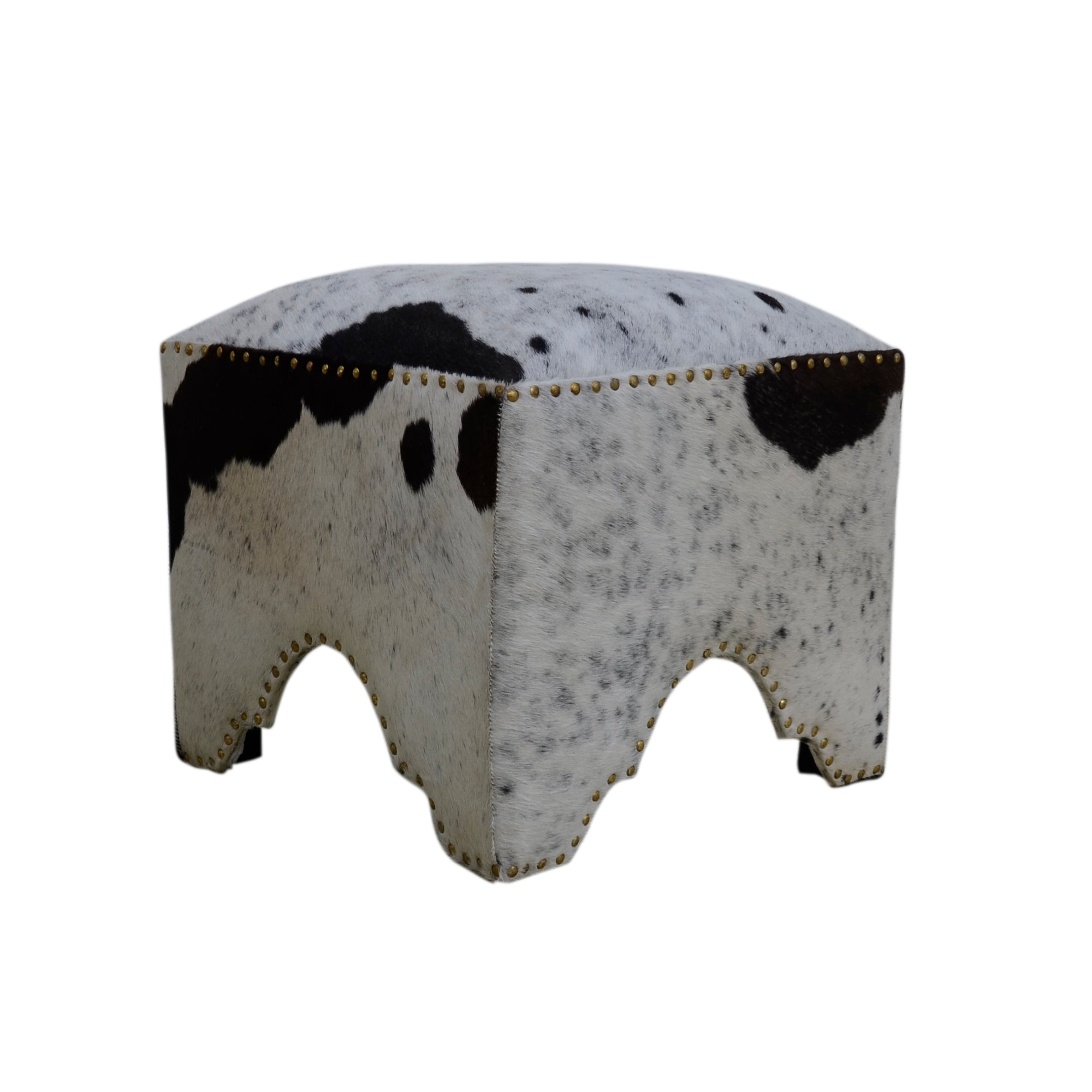 Hand Made Hand Crafted Cow Ottoman - decorstore