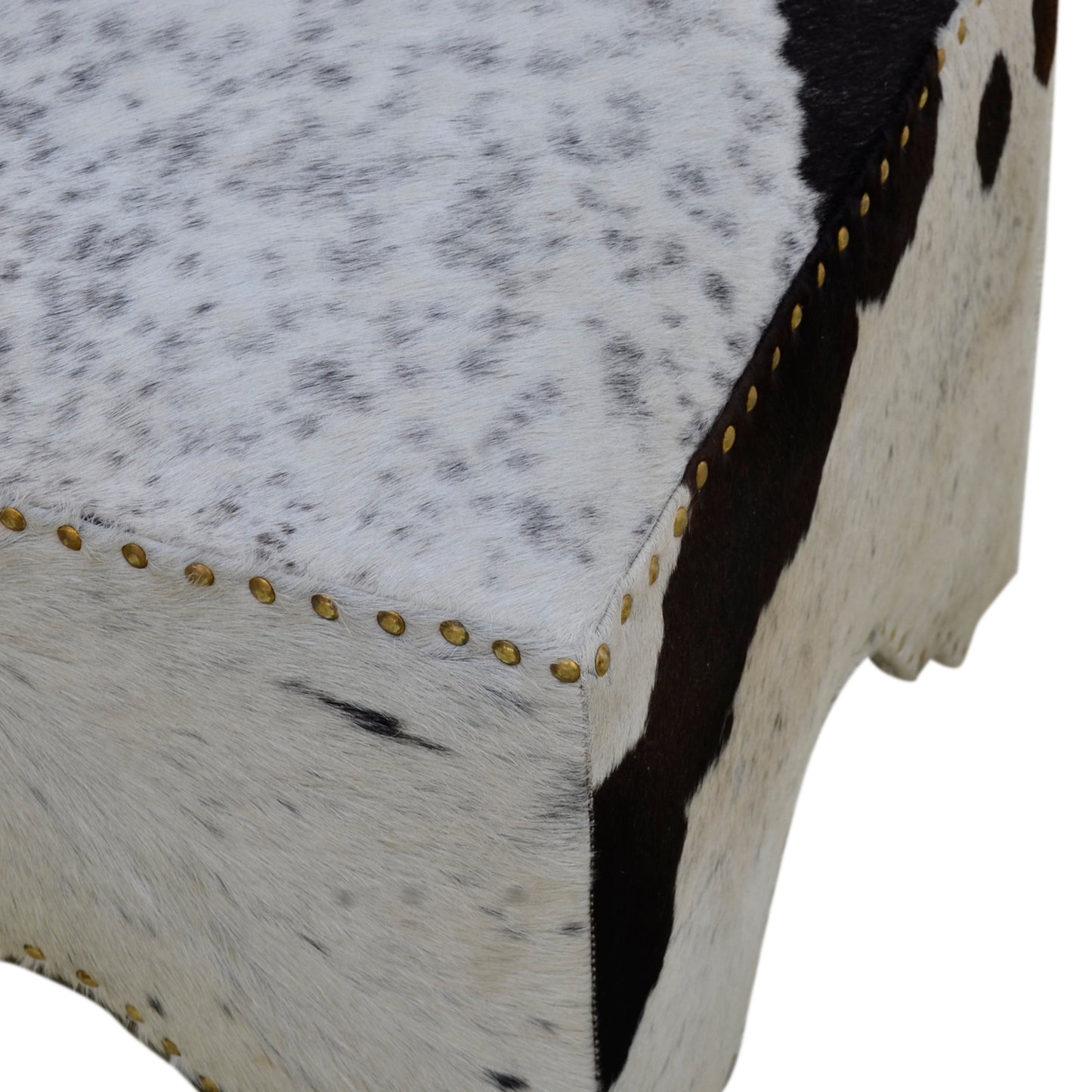Hand Made Hand Crafted Cow Ottoman - decorstore