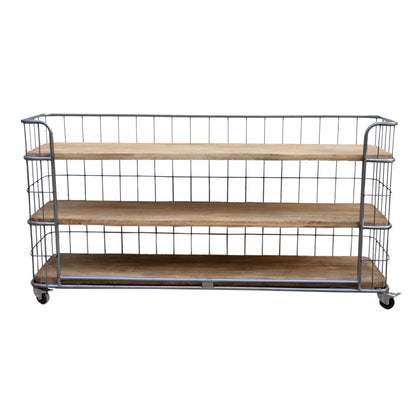 Industrial Shelving on Wheels (Wide & Low) - decorstore