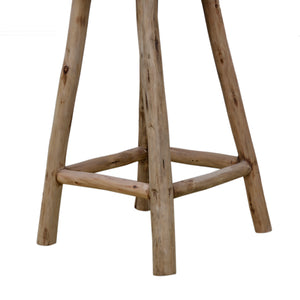 Cowhide Hardwood Bar Stool - decorstore