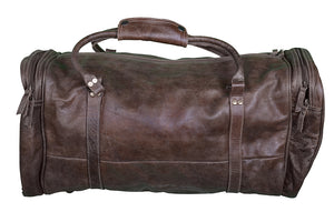 Square Weekend Leather Duffle Bag - decorstore