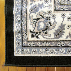 Turkish Ruby Black Rug - decorstore