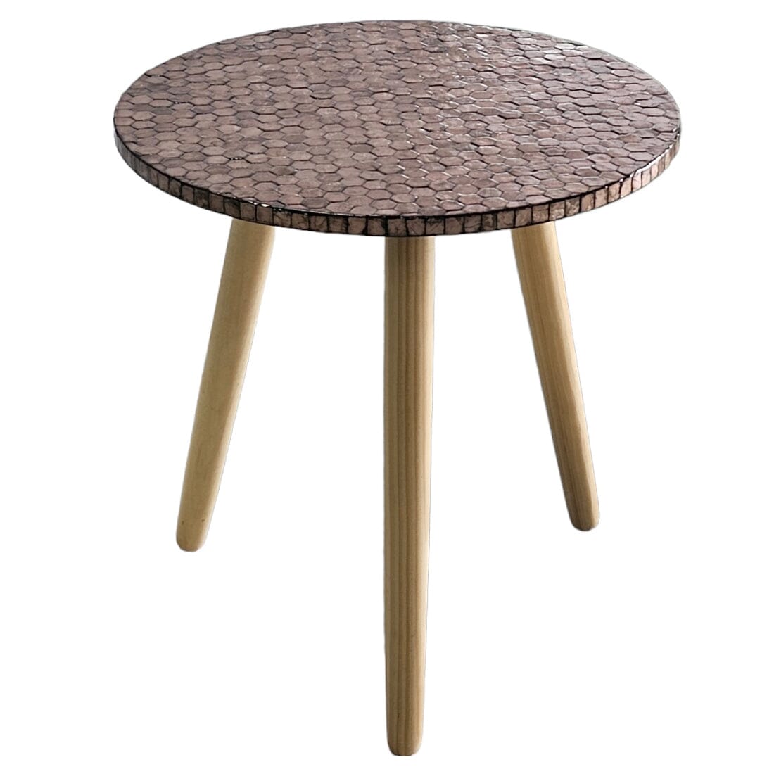 Mother of pearl Copper Essence Side Table - decorstore