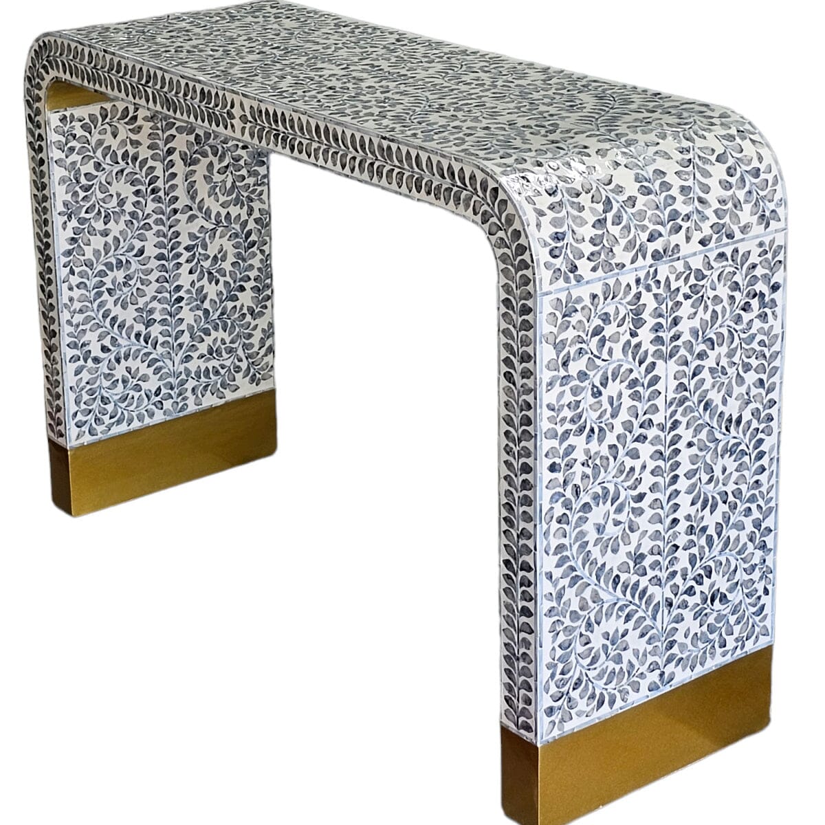 Mother of Pearl Monochrome Console Table - decorstore