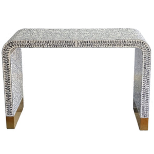 Mother of Pearl Monochrome Console Table - decorstore