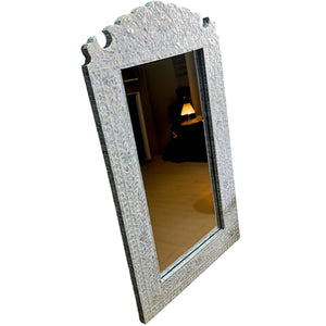 Mother of Pearl Glow Light-Toned Wall Mirror - decorstore