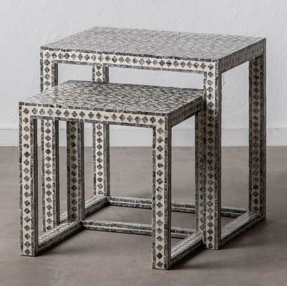 Mother of Pearl Statement Nesting Tables - decorstore