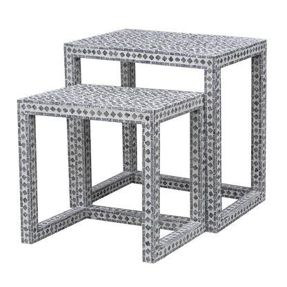 Mother of Pearl Statement Nesting Tables - decorstore