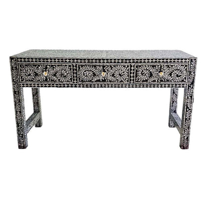 Mother of pearl Luminous Pearl 3-Drawer Console Table - decorstore