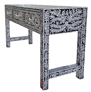 Mother of pearl Luminous Pearl 3-Drawer Console Table - decorstore