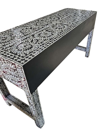 Mother of pearl Luminous Pearl 3-Drawer Console Table - decorstore