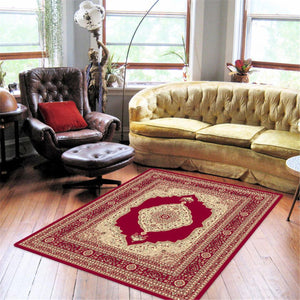 Turkish Ruby Red Rug - decorstore