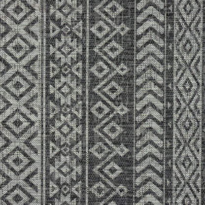 Alfresco 421 Charcoal Floor Runner Rug - decorstore