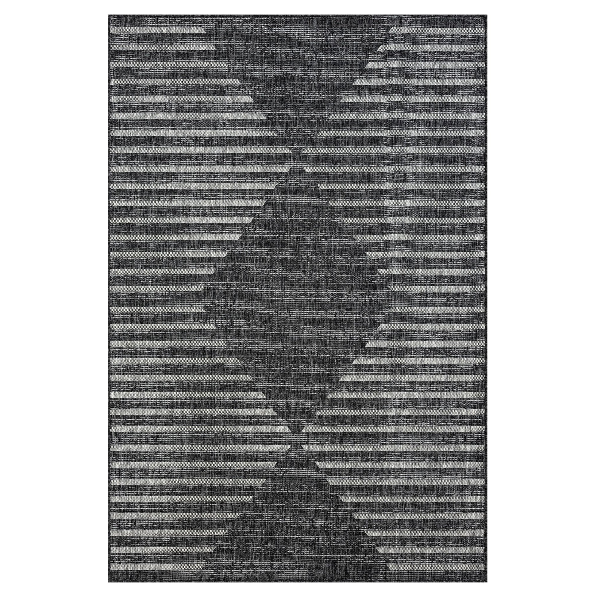 Alfresco 425 Ebony Designer Rug - decorstore