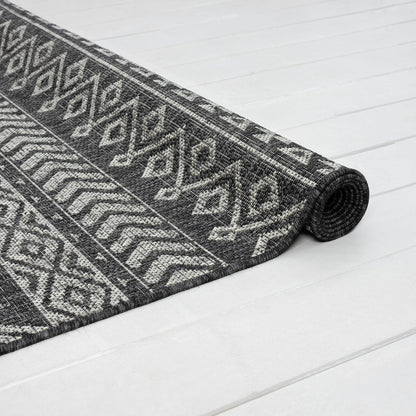 Alfresco 421 Charcoal Designer Rug - decorstore