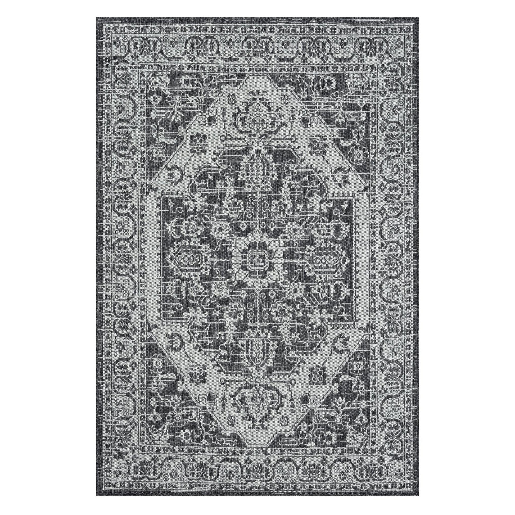 Alfresco 424 Slate Designer Rug - decorstore