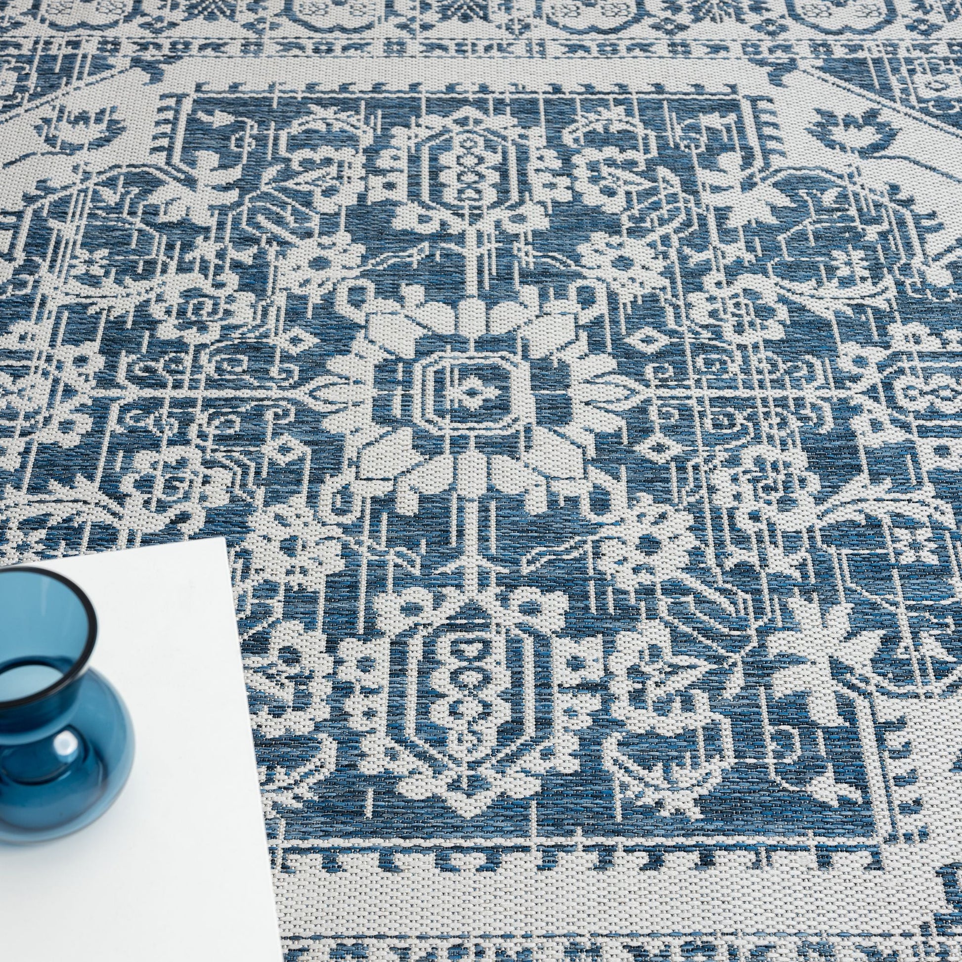 Patio 455 Denim Designer Rug - decorstore