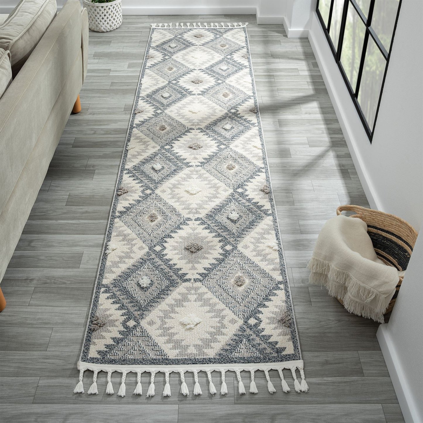 Cottage 543 Pebble Floor Runner Rug - decorstore